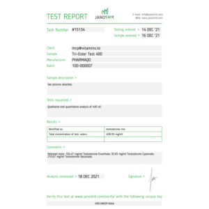 Pharmaqo Tri Test Test 400mg/ml product image