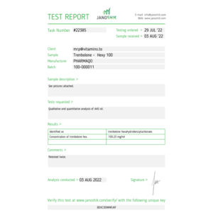 Pharmaqo Trenbolone Hexy 100mg/ml product image