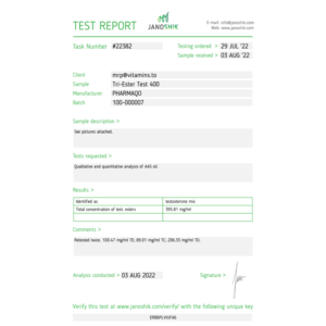 Pharmaqo Tri Test Test 400mg/ml product image