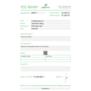 Pharmaqo Tamoxifen Citrate 20mg 50tabs product image