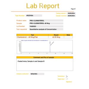 Beligas Pro-Clenbuterol 40mcg (100 tabs) Beligas Pro-Clenbuterol 40mcg (100 tabs) product image