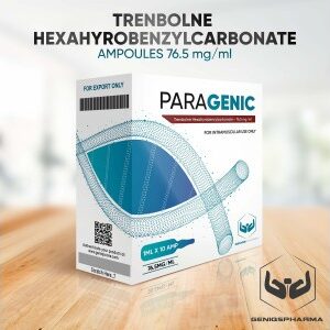 GenisQ Pharma Paragenic (TRENBOLONE HEXAHYDROBENZYLCARBONATE) 76.5mg/ml 10amps GenisQ Pharma Paragenic (TRENBOLONE HEXAHYDROBENZYLCARBONATE) 76.5mg/ml 10amps product image