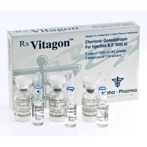 Vitagon HCG – 3 Vials of 5000IU/Vial + 3x1ml Solvent product image