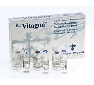 Vitagon HCG – 3 Vials of 5000IU/Vial + 3x1ml Solvent Vitagon HCG – 3 Vials of 5000IU/Vial + 3x1ml Solvent product image