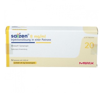 Saizen 60IU 20 mg/2.5 ml. Cartridge product image