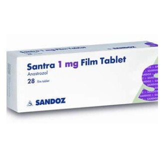 Santra (Anastrozole) 28tabs 1mg/tab product image