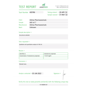 Ultima-Prop 100 Testosterone Propionate Ultima Pharmaceutical product image